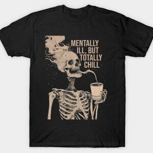 Funny Graphics Tee, Totally Chill Halloween Unisex Tee